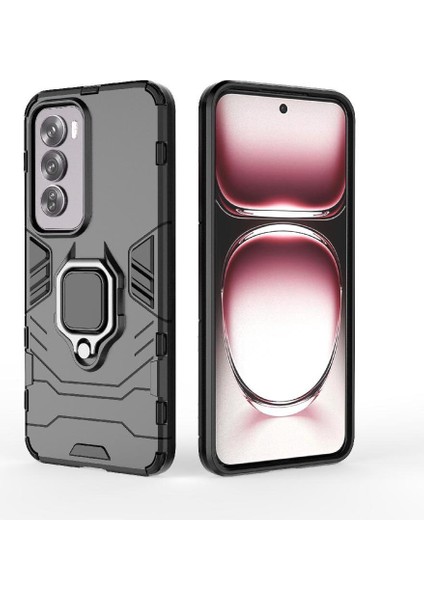 Oppo RENO12 Pro 5g Askeri Sınıf Metal Için Halka Araba Dağı Kickstand Vaka (Yurt Dışından)