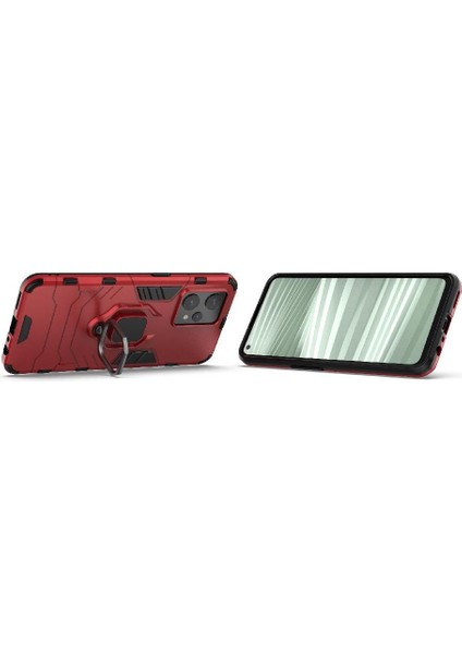 Yüzük Araba Montaj Kickstand Kılıf Realme 9 Pro Artı Kickstand Darbeye (Yurt Dışından) fırsatları