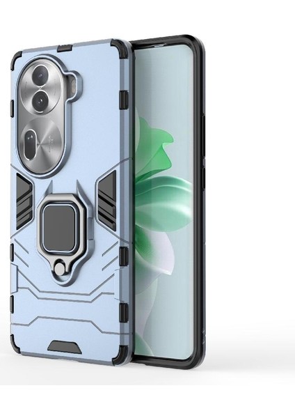 Oppo RENO11 Pro 5g Askeri Sınıf Metal Için Halka Araba Dağı Kickstand Vaka (Yurt Dışından)