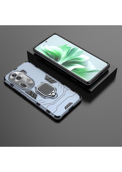 Oppo RENO11 Pro 5g Askeri Sınıf Metal Için Halka Araba Dağı Kickstand Vaka (Yurt Dışından)