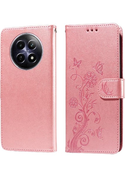 Realme 12 5g Cardyuvaları Deri Çiçek Flip Için Flip Case (Yurt Dışından) modelleri