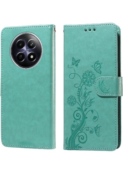 Realme 12 5g Cardyuvaları Deri Çiçek Flip Için Flip Case (Yurt Dışından)