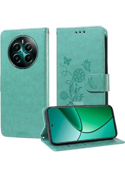 Realme 12 Artı Kart Yuvaları Deri Çiçek Flip Için Flip Case (Yurt Dışından) indirimleri