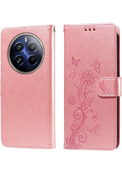 Realme 12 Pro 5g Cardyuvaları Flip Deri Çiçek Için Flip Case (Yurt Dışından)