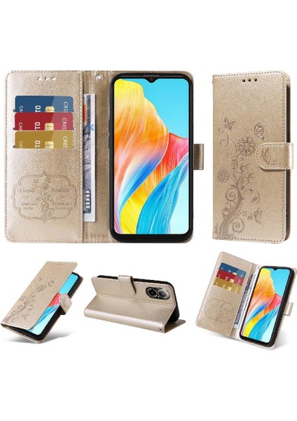 Realme 12 Lite 4g Flip Kart Yuvaları Çiçek Deri Için Flip Case (Yurt Dışından)