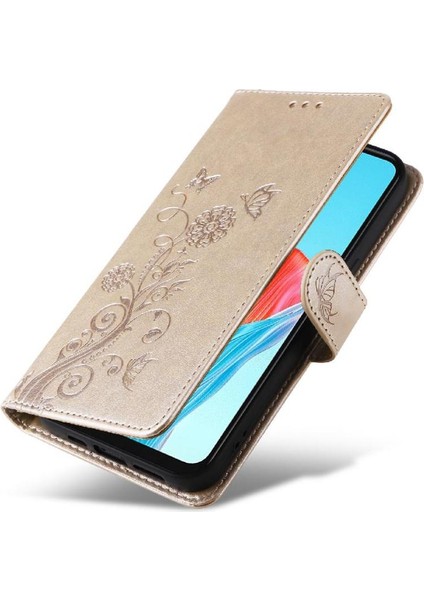 Realme 12 Lite 4g Flip Kart Yuvaları Çiçek Deri Için Flip Case (Yurt Dışından)
