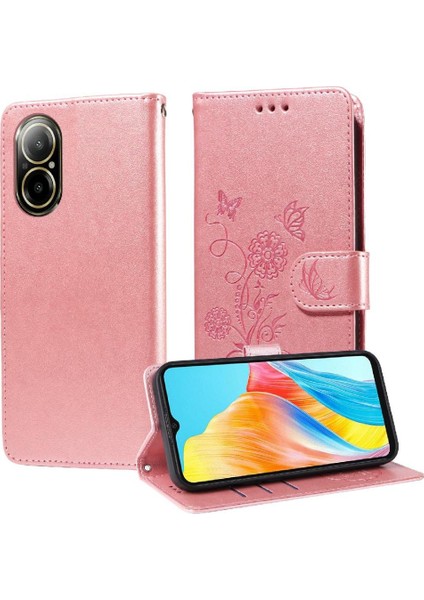 Realme 12 Lite 4g Flip Kart Yuvaları Çiçek Deri Için Flip Case (Yurt Dışından)
