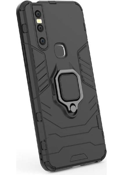 Vivo V15 Kickstand Darbeye Askeri Için Halka Araç Montaj Kickstand Durumda (Yurt Dışından) modelleri