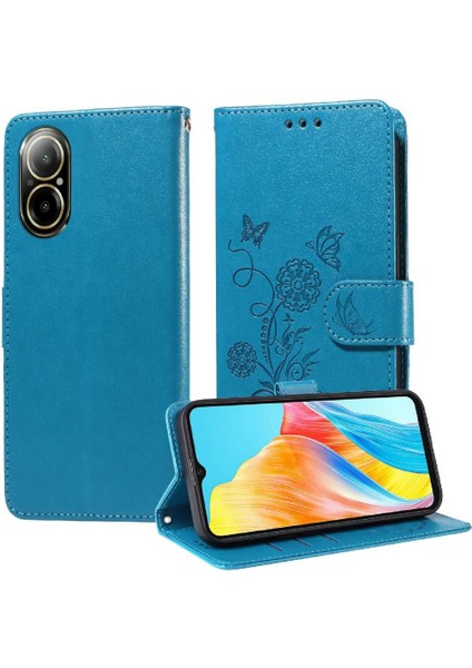 Realme 12 Lite 4g Flip Kart Yuvaları Çiçek Deri Için Flip Case (Yurt Dışından)