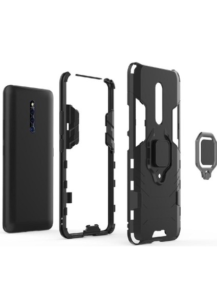 Vivo X27 Pro Askeri Sınıf Koruma Için Halka Araba Dağı Kickstand Vaka (Yurt Dışından) indirimleri