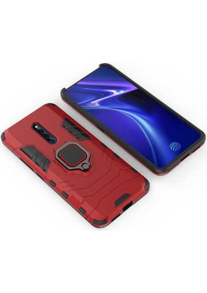 Vivo X27 Pro Askeri Sınıf Koruma Için Halka Araba Dağı Kickstand Vaka (Yurt Dışından) fırsatları