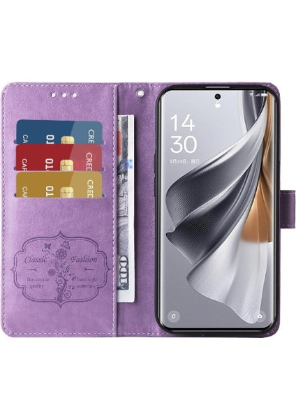 Oppo Oppo 10 Pro 5g Çiçek Deri Kart Yuvaları Flip Case Için Flip Case (Yurt Dışından)