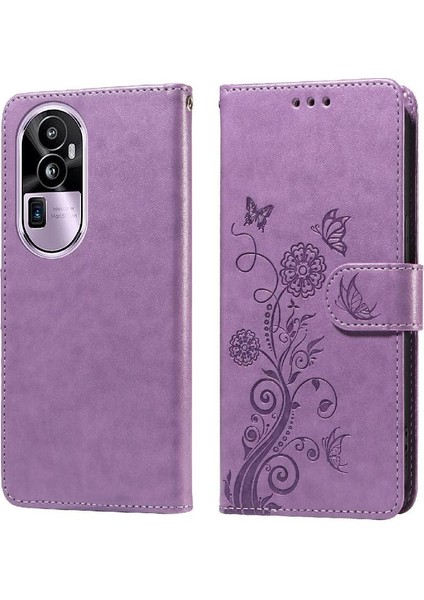 Oppo Oppo 10 Pro Artı Çiçek Deri Flip Kart Yuvaları Için Flip Case (Yurt Dışından) modelleri