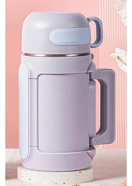 Tkk 600 ml Mor Paslanmaz Çelik Kamp Termosu .