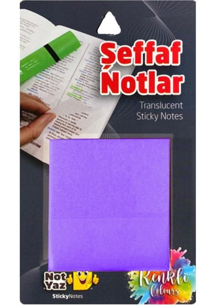 Not Yaz SN-8971 Renkli Şeffaf Not (SN-8971)