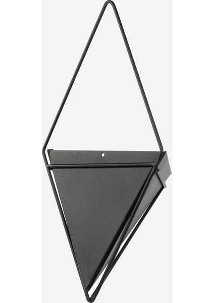 Siyah Metal Bahçe Dekoru - Askılı Metal Saksılık - Nest