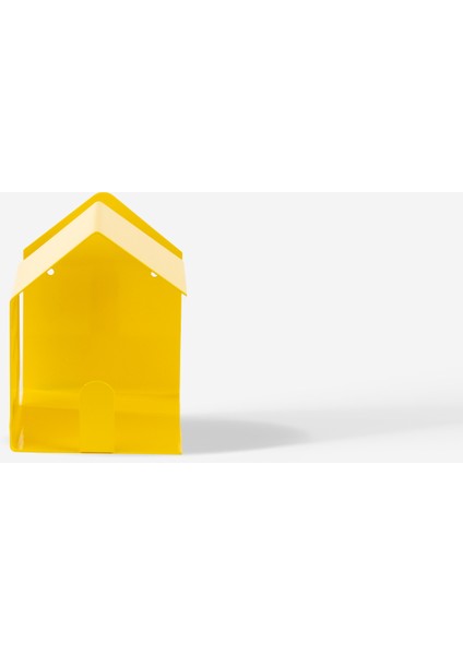 Sarı Metal Duvar Askısı - Çok Amaçlı Balkon Ve Bahçe Dekoru - Little House modelleri