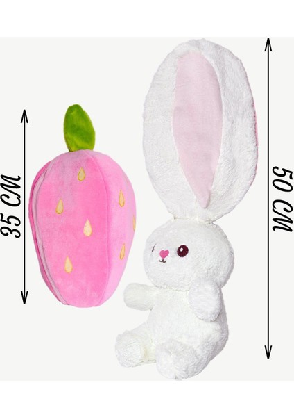 Sevimli Peluş Çilek Tavşan modelleri