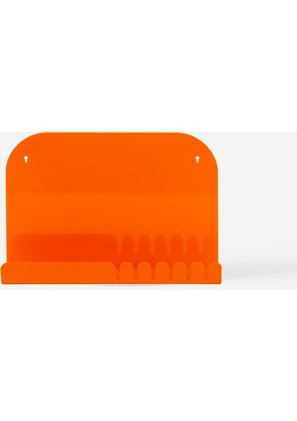Fonksiyonel Turuncu Metal Anahtar Ve Çanta Askısı - Orange Shelf