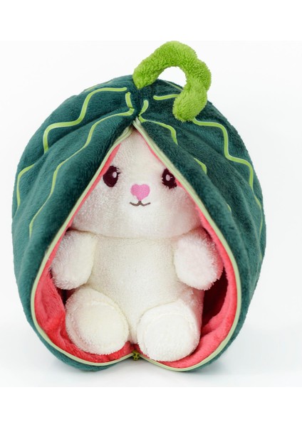 Sevimli Peluş Çilek Tavşan