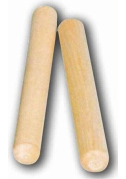 Ahşap Ritim Çubuğu 1 Çift Anaokulu Çocuk Etkinlik Perkusyon Müzik Aleti