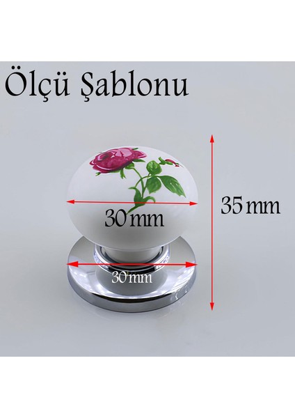 Düğme Kulp Gül Desenli Krom Tablalı Polimer Dolap Mobilya Mutfak Dolabı Çekmece Dolap Kulpu Kulbu fiyatları