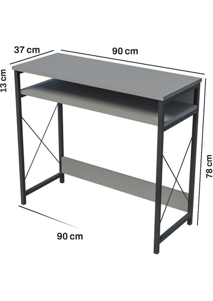 Kahverengi Çalışma Masası Bilgisayar Laptop Ofis Masası Okul Ev Atlantik Çam Suntalam Klasik 90 cm