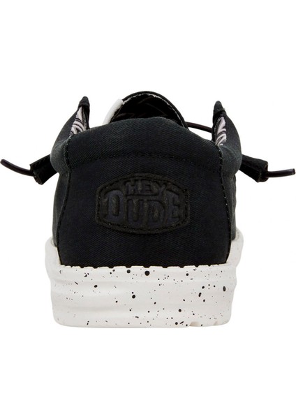 Erkek Sneaker ( Günlük) HD.40700 Hey Dude Wally Canvas 66 Black/white indirimleri