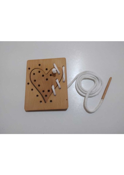 Puzzle İp Geçirme - Kalp