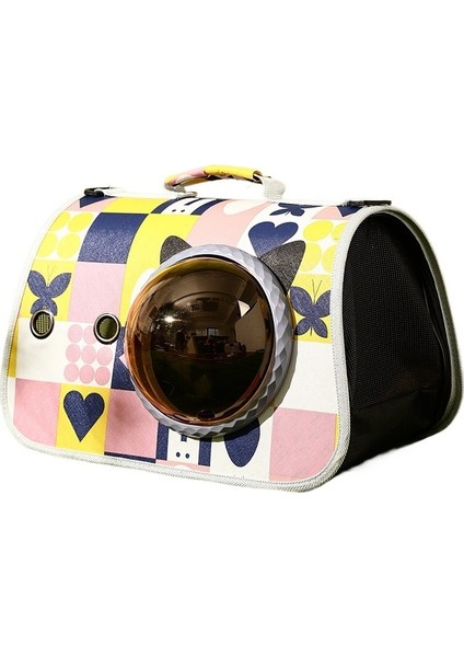 Uzay Kapsülü Dış Kedi Çantası Taşınabilir Katlanabilir Omuz Çantası Açık Sırt Çantası (Yurt Dışından)