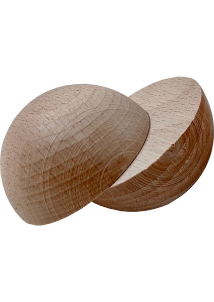 Montessori Waldorf Doğal Ahşap Yarım Küre 50 mm 8 Adet fiyatları