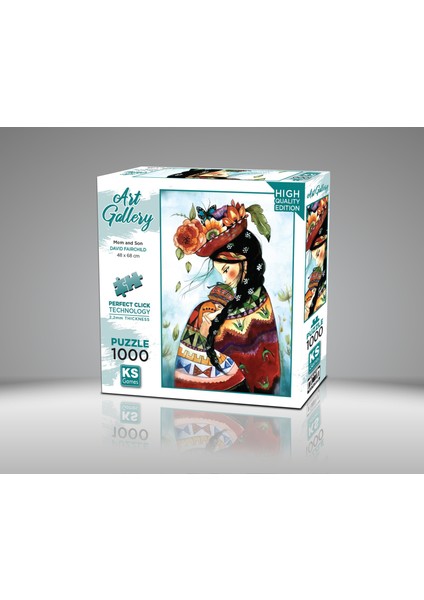 Mom And Son 1000 Parça Puzzle