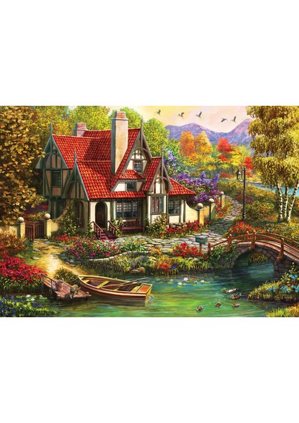 Riverside Cottage 1000 Parça Puzzle