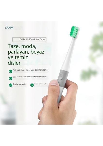 Çiftler Için Elektrikli Diş Fırçası Su Geçirmez Küçük Kafa Yumuşak Kıllar Tembel Tam Otomatik Elektrikli Diş Fırçası (Yurt Dışından)