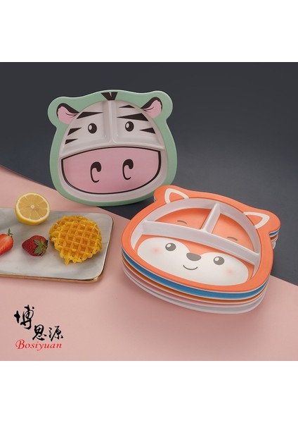 Karikatür Bambu Elyaf Çocuk Gıda Takviyesi Bölme Plakası Yaratıcı Ev Bebek Anaokulu Öğrencileri Yemek Tabağı (Yurt Dışından) fiyatları