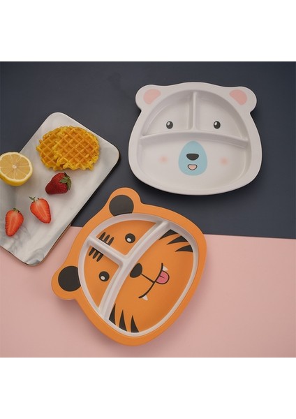 Karikatür Bambu Elyaf Çocuk Gıda Takviyesi Bölme Plakası Yaratıcı Ev Bebek Anaokulu Öğrencileri Yemek Tabağı (Yurt Dışından) modelleri