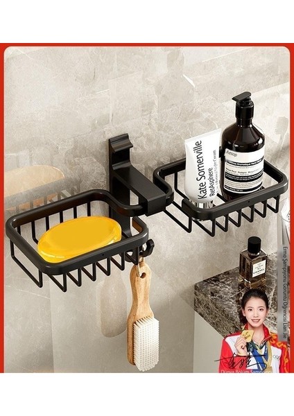 Hiçbir Delme Alanı Alüminyum Banyo Depolama Sabun Kutusu Sabun Net Asılı Sabun Rafı Sabun Kutusu Banyo (Yurt Dışından)
