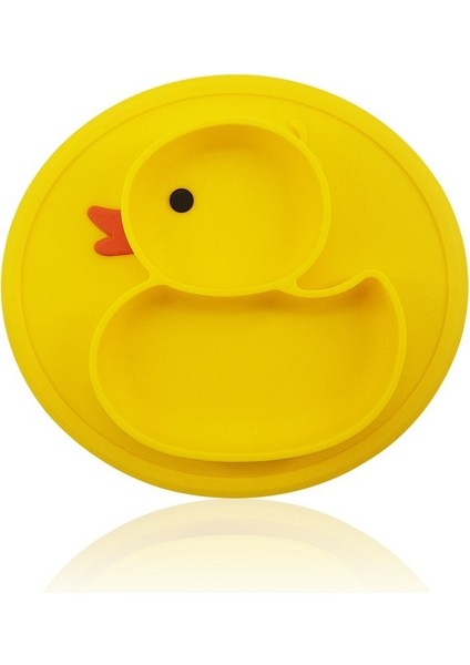 Çocuklar Için Bölmeli Küçük Ördek Silikon Bebek Yemek Tabağı, Bebek Yemek Tabağı, Beslenme Sofra Takımı (Yurt Dışından)