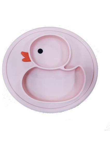 Çocuklar Için Bölmeli Küçük Ördek Silikon Bebek Yemek Tabağı, Bebek Yemek Tabağı, Beslenme Sofra Takımı (Yurt Dışından)