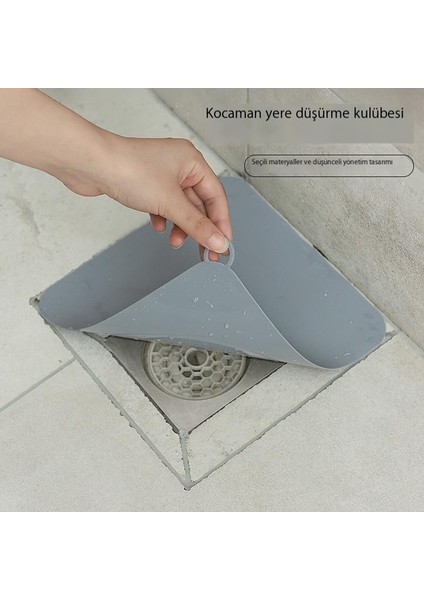 Kanalizasyon Yer Süzgeci Kapağı Deodorant Artefakt Banyo Deodorant Mat Mutfak Lavabo Bloke Banyo Tuvalet Yer Süzgeci Mat (Yurt Dışından)