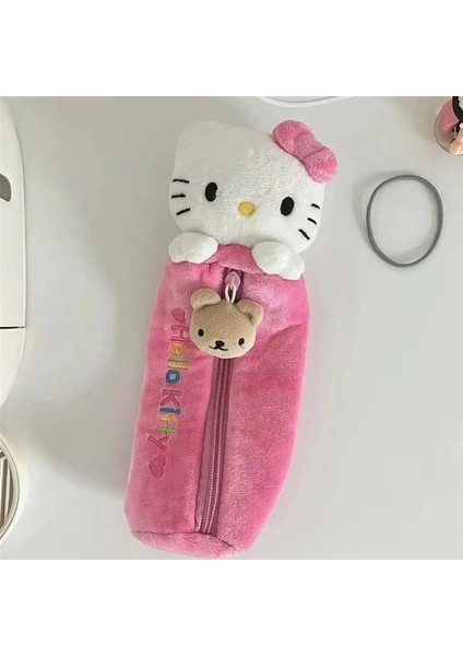 Kedi Dikey Kalem Çantası Yüksek Görünümlü Kırtasiye Çantası Ortaokul Ilköğretim Okulu Öğrencisi Küçük Ayı ile Kalem Kutusu (Yurt Dışından)