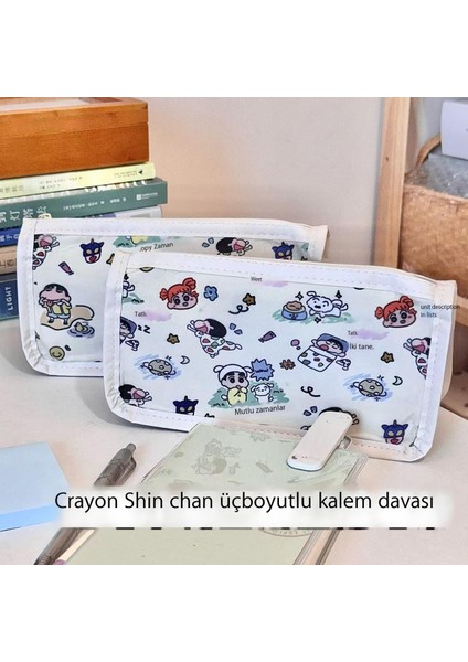 Xiaoxin Baskılı Yarı Saydam Kalem Kutusu Büyük Kapasiteli Japon Öğrenci Kırtasiye Saklama Çantası (Yurt Dışından) fiyatları