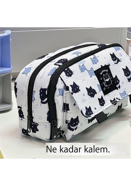 Ilkokul Öğrencileri, Ortaokul Öğrencileri ve Lise Öğrencileri Için Yüksek Görünümlü, Çift Katlı Çok Fonksiyonlu Baskılı Kalem Kutusu (Yurt Dışından)