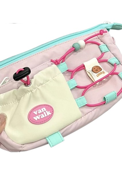 Yabanmersinli Kurabiye Kurabiye Kalem Çantası Sevimli Karikatür Büyük Kapasiteli Çok Fonksiyonlu Saklama Çantası (Yurt Dışından)