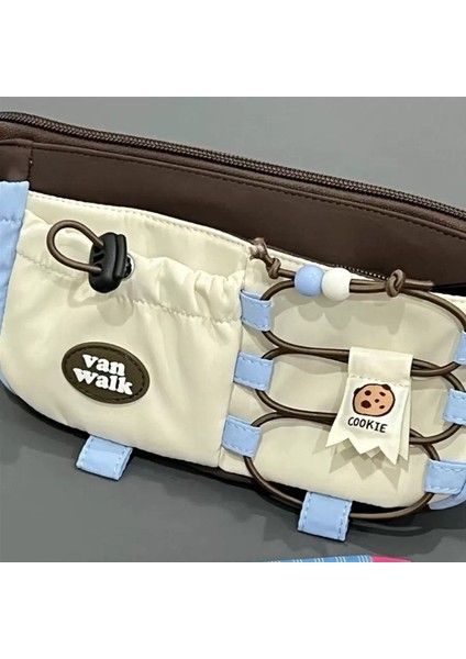 Yabanmersinli Kurabiye Kurabiye Kalem Çantası Sevimli Karikatür Büyük Kapasiteli Çok Fonksiyonlu Saklama Çantası (Yurt Dışından) modelleri