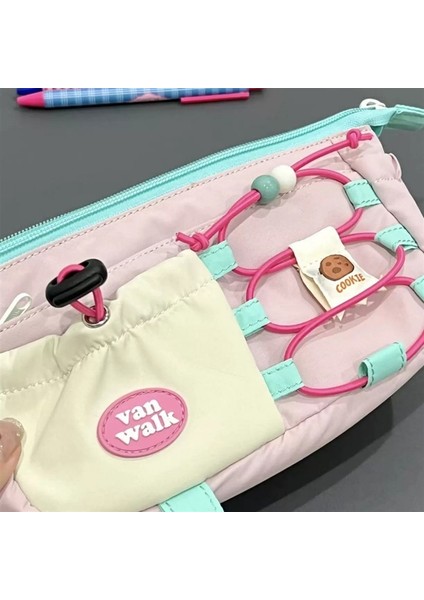 Yabanmersinli Kurabiye Kurabiye Kalem Çantası Sevimli Karikatür Büyük Kapasiteli Çok Fonksiyonlu Saklama Çantası (Yurt Dışından) fırsatları