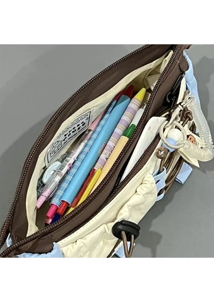 Yabanmersinli Kurabiye Kurabiye Kalem Çantası Sevimli Karikatür Büyük Kapasiteli Çok Fonksiyonlu Saklama Çantası (Yurt Dışından) indirimleri