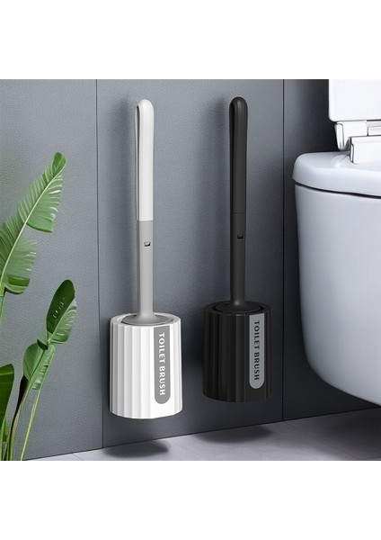 Tuvalet Fırçası Seti Ölü Köşe Ev Yuvarlak Kafa Banyo Fırçası Temizleme Tuvalet Fırçası Uzun Saplı Temizleme Fırçası Tabanı (Yurt Dışından)