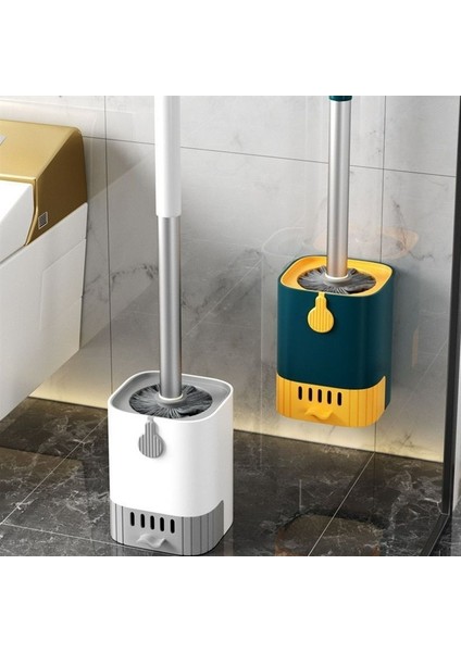 Fırça Banyo Tuvalet Fırçası Ev Yuvarlak Kafa Taban Duvara Asılı Uzun Saplı Temizleme Fırçası Eserdir (Yurt Dışından)
