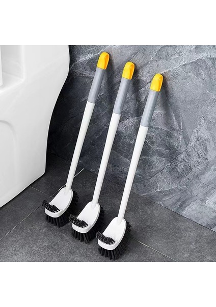 Çift Taraflı Tuvalet Fırçası Ev Ölü Açılı Tuvalet Fırçası Banyo Banyo Tuvalet Temizleme Tuvalet Fırçası Kafası (Yurt Dışından)